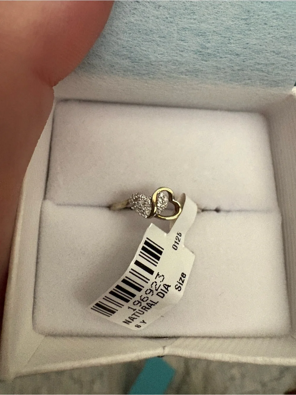 Diamond Ring - Gold over Sterling 925